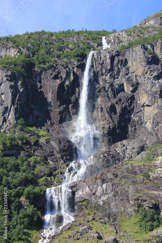 Vole Waterfall (Volefossen) in the Olde Valley (Oldedalen), near Olden, Norway