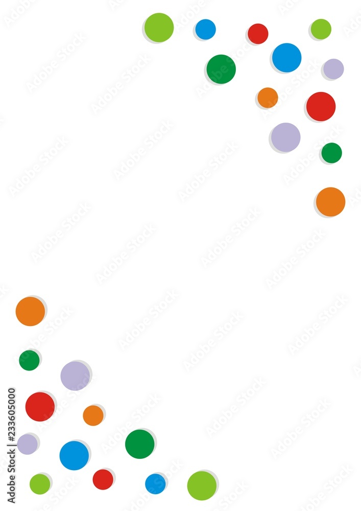 Colorful dots, banner, vector concept	
