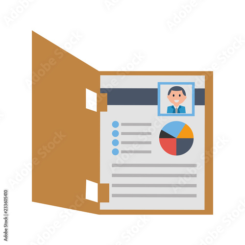curriculum vitae isolated icon