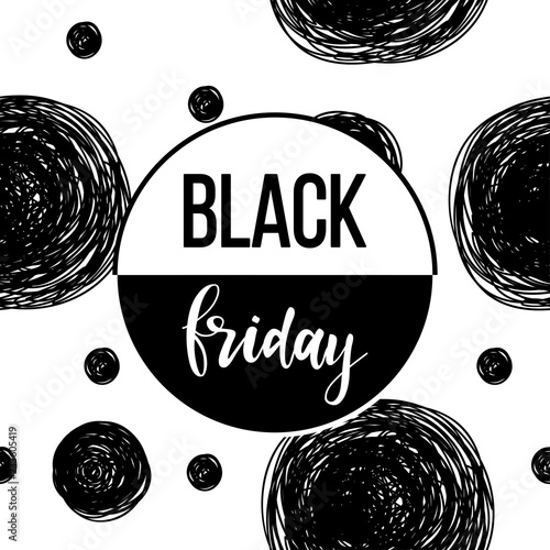 Black friday sale event theme. Abstract black friday pattern background for design shop advertising, market card, party invitation, poster, t shirt, modern web banner etc.