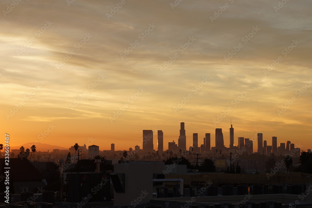 Sun Rise In Los Angeles