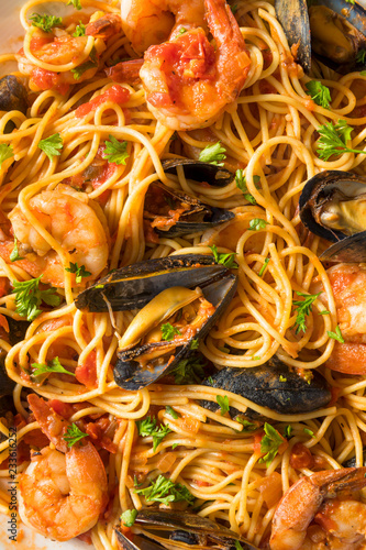 Homemade Italian Seafood Pasta
