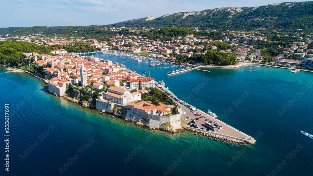 Island of Rab old Town in Croatia