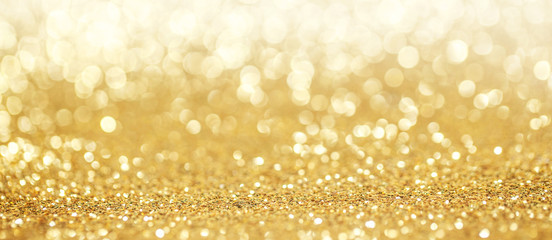 Abstract golden glitter background