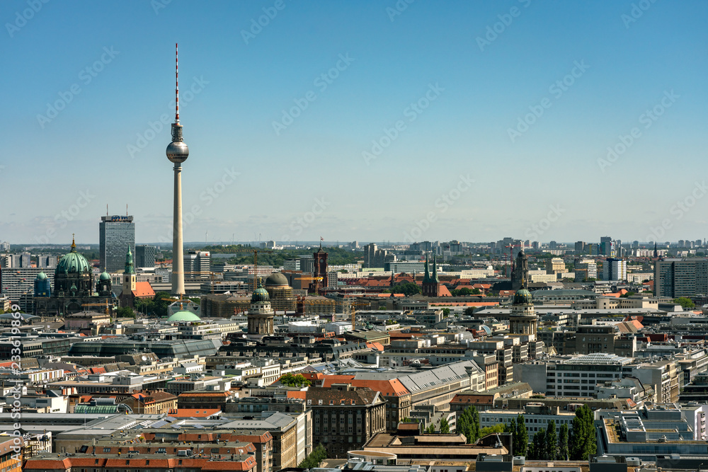 Fototapeta premium Berlin z lotu ptaka