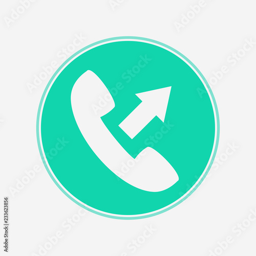 Outgoing call vector icon sign symbol
