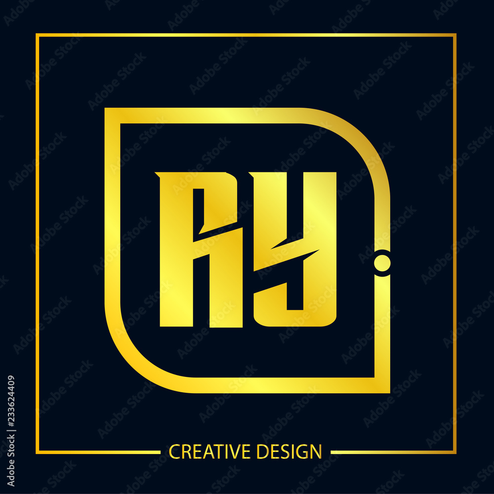 Initial Letter RY Logo Template Design Initial Letter RY Logo Template Design