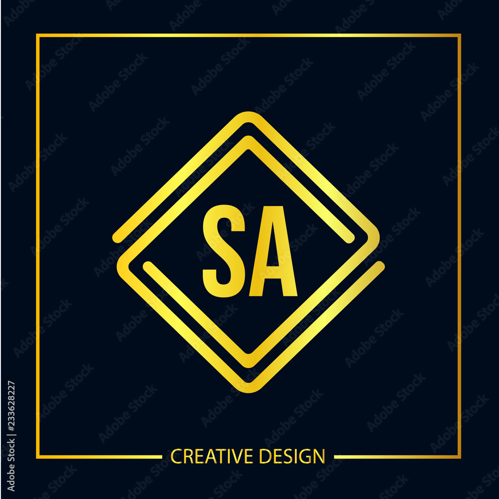 Initial letter SA Logo Template Vector Design Initial letter SA Logo Template Vector Design