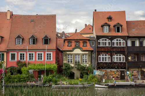 Row of houses in Small Venice area, Bamberg, Germany © Anna