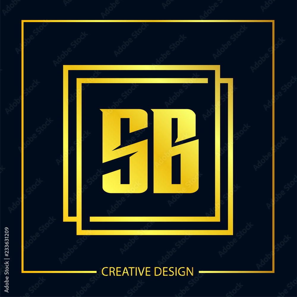 Initial letter SB Logo Template Vector Design Initial letter SB Logo Template Vector Design