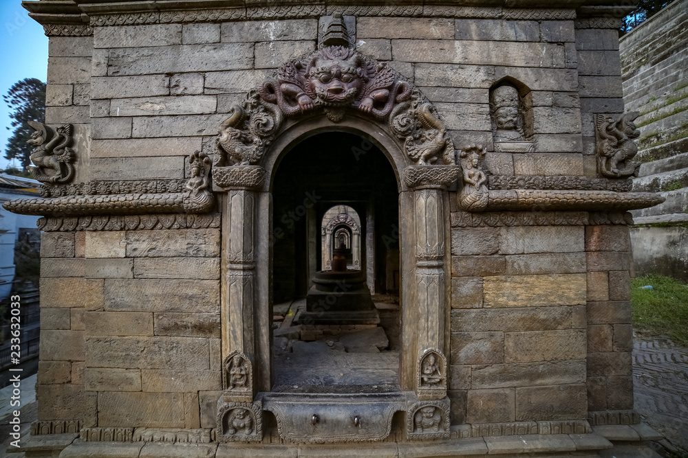 Old ancient temples at Pashupatinath Temple premises