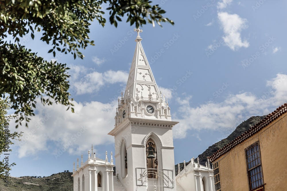 Obraz premium Church of the village of Los Silos, on the island of Tenerife