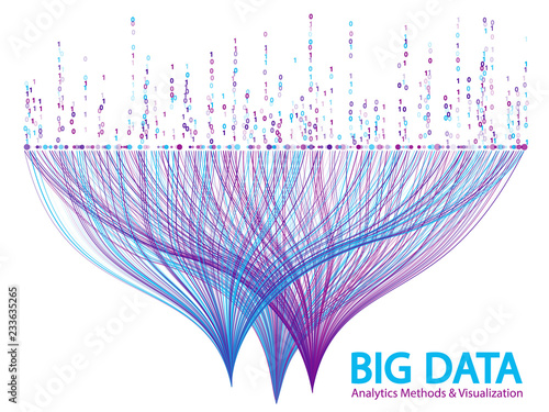 Big data visualization concept vector.
