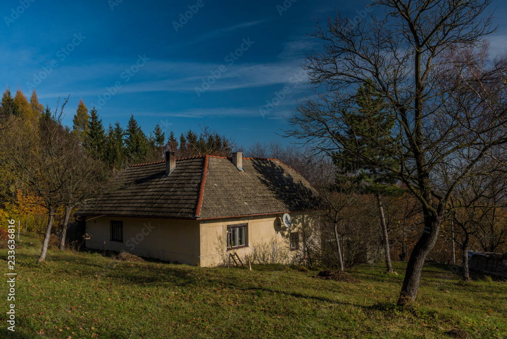 Old small house on mountains near Zitkova village