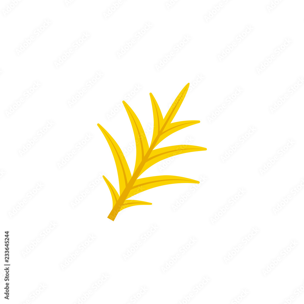 pinnatisect leaf flat icon pinnatisect leaf flat icon