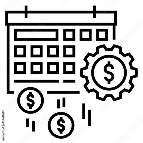 Dividend Solid illustration