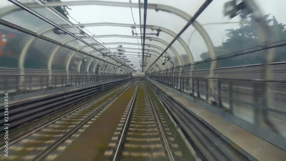 Rapid transit with new high-speed rail. Excellent modern transport system allows you to get around the city quickly and safely Rapid transit with new high-speed rail. Excellent modern transport system allows you to get around the city quickly and safely