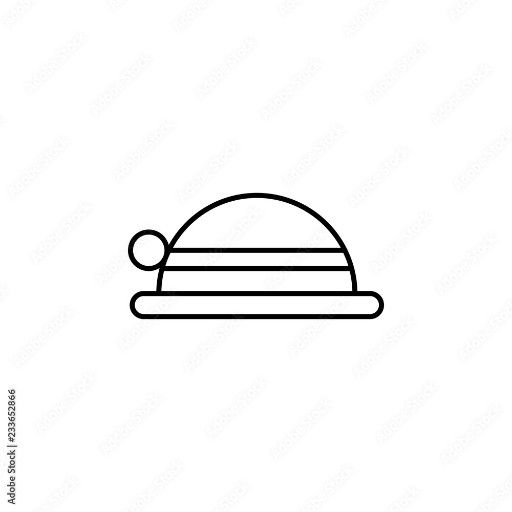 Sun hat sign icon. Outline icon isolated on white background. Sun hat sign Silhouette. Web site, page and mobile app design vector element. Sun hat sign icon. Outline icon isolated on white background. Sun hat sign Silhouette. Web site, page and mobile app design vector element.