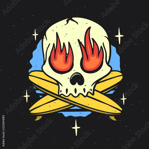 Photography Surfing Surf Themed Hand Drawn Traditional Old School Tattoo Aesthetic Influence