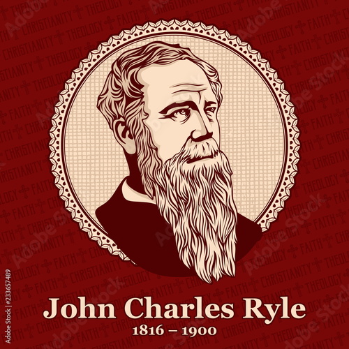 Fotobehang John Charles Ryle (1816 – 1900) was an English Evangelical Anglican bishop