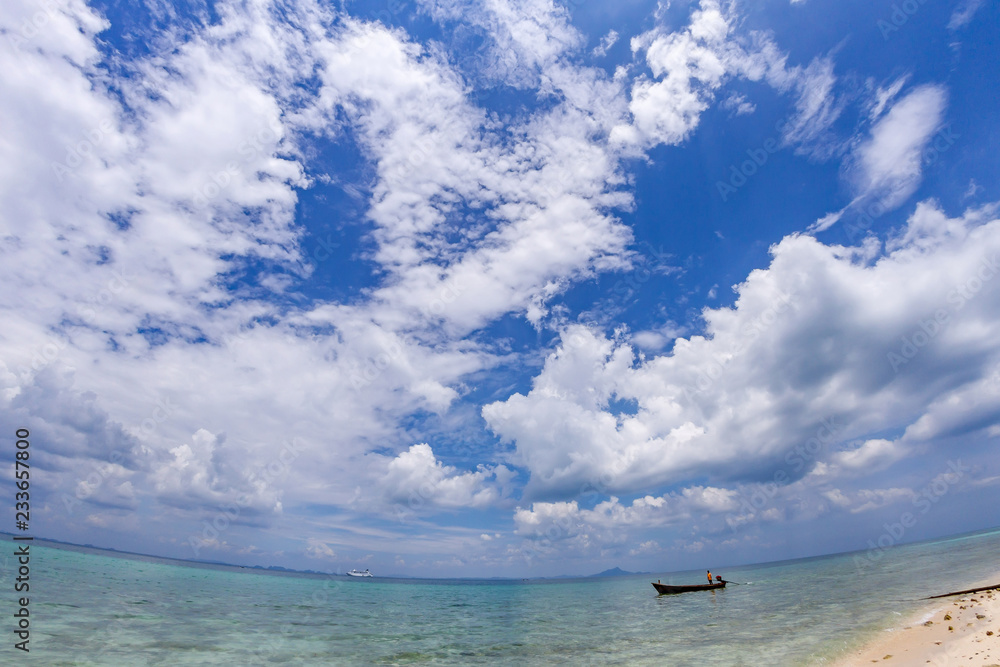 Motor boat in the sea. Thailand