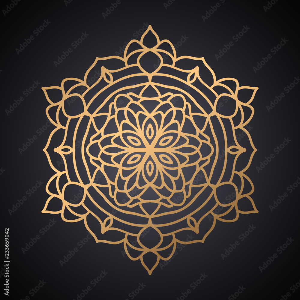 mandala pattern design vector