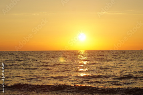 sunset over sea © vartzbed