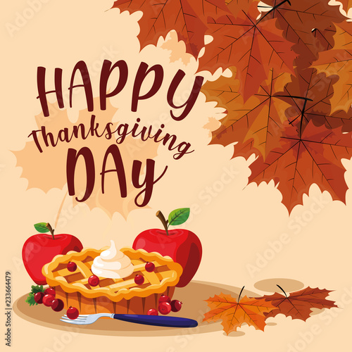 pie with apples for thanksgiving day