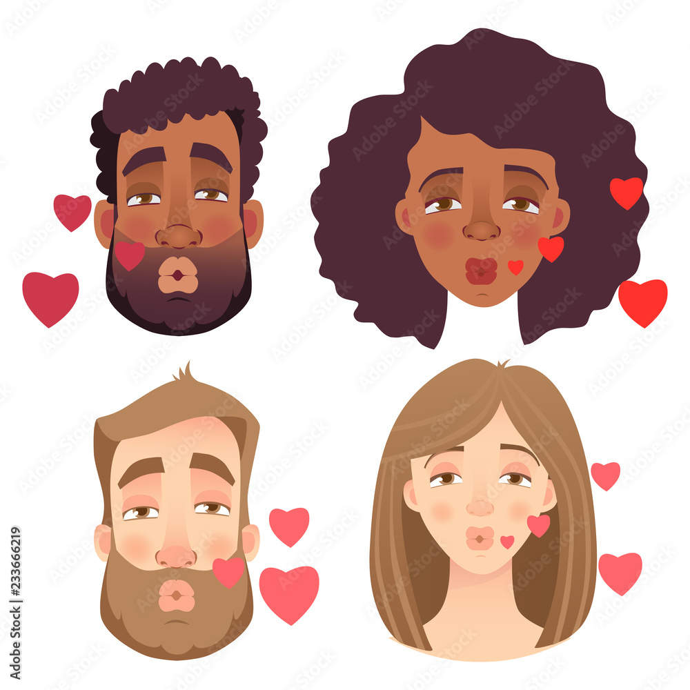emotions of human face set emotions of human face set