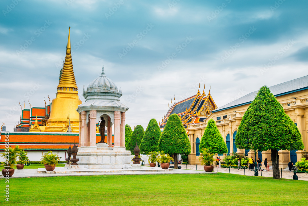 Grand Palace historic architecture in Bangkok, Thailand