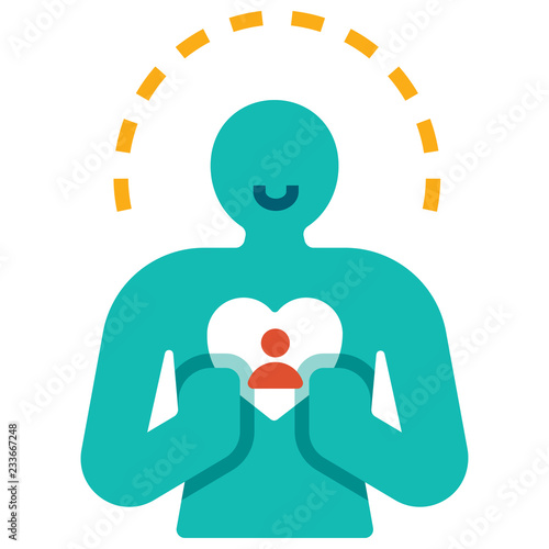 Empathy flat illustration