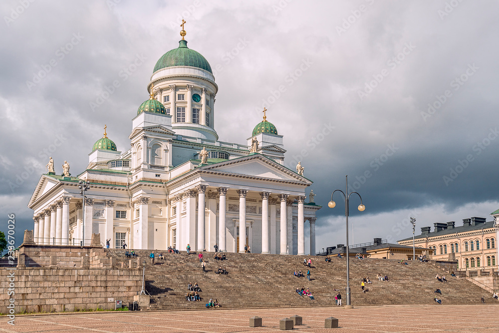 Helsinki Cathedral on the Senate Square.Helsinki.Finland Stock Photo |  Adobe Stock
