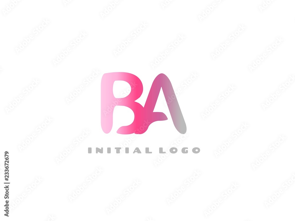 BA Initial Logo for your startup venture BA Initial Logo for your startup venture