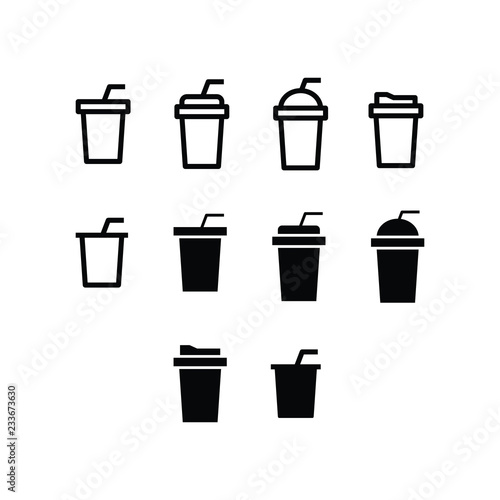 Drink Icon Logo Vector Symbol. Beverage Icon