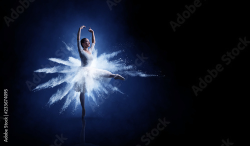 Ballet dancer in jump