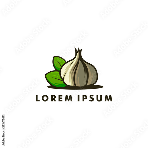 onion garlic logo icon symbol design vector illustration