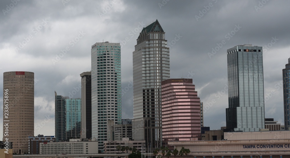 City of Tampa / Storm Gloomy City Skyline