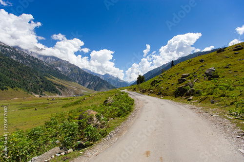 Beautiful mountain view of Sonamarg, Jammu and Kashmir state, India