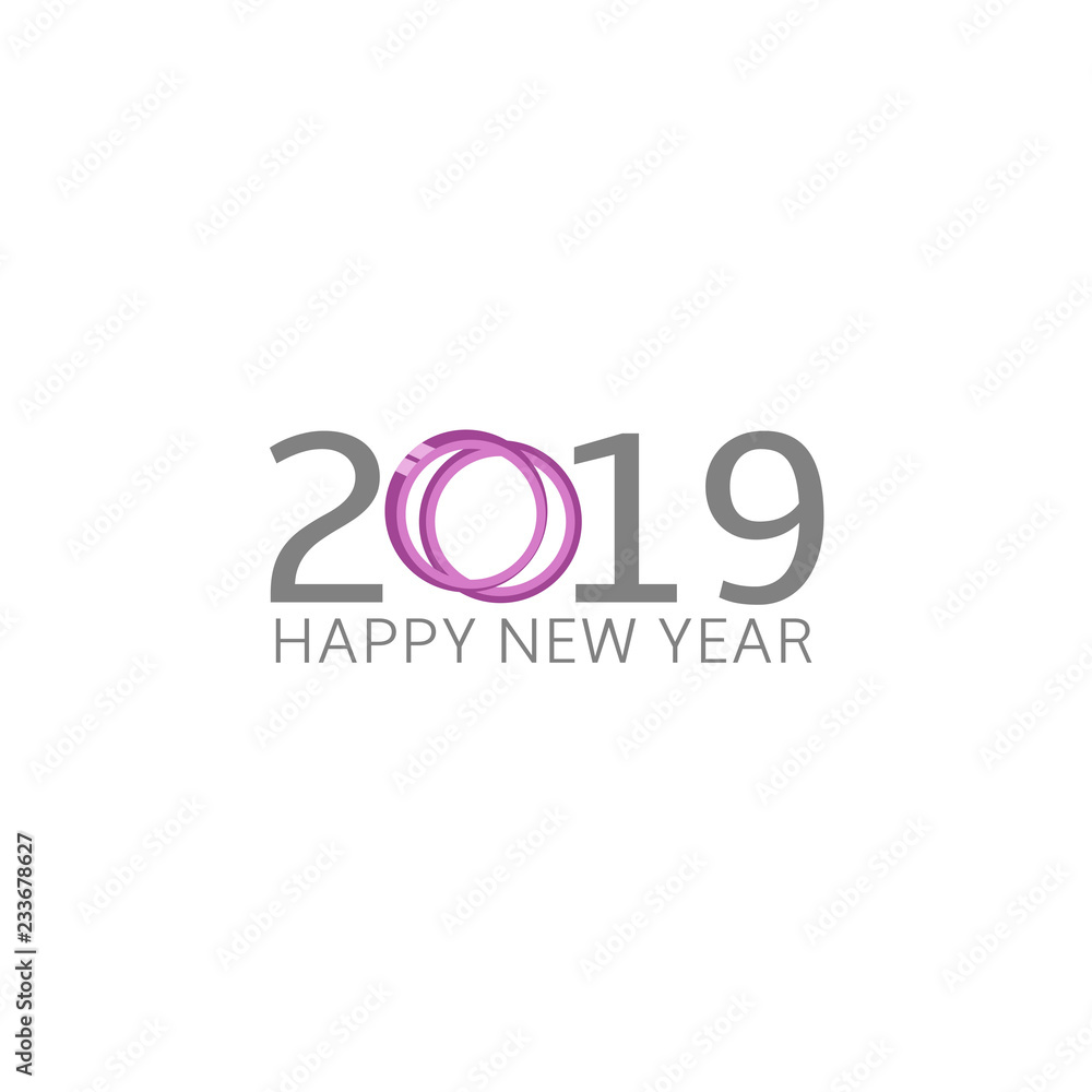 Fototapeta premium 2019 Happy New Year