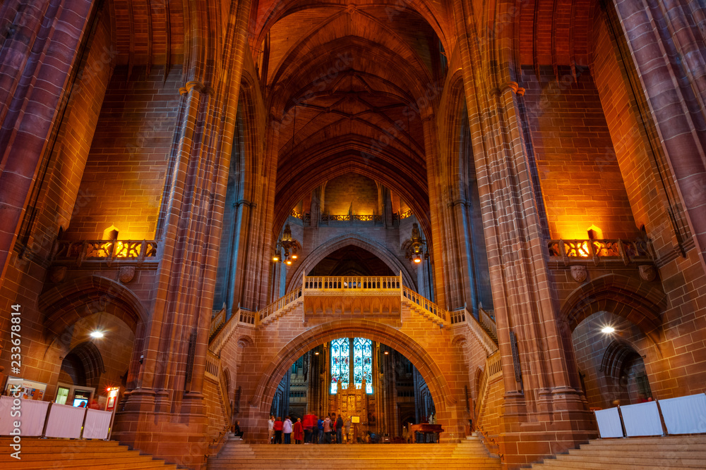 Naklejka premium Liverpool Cathedral in Liverpool, UK 