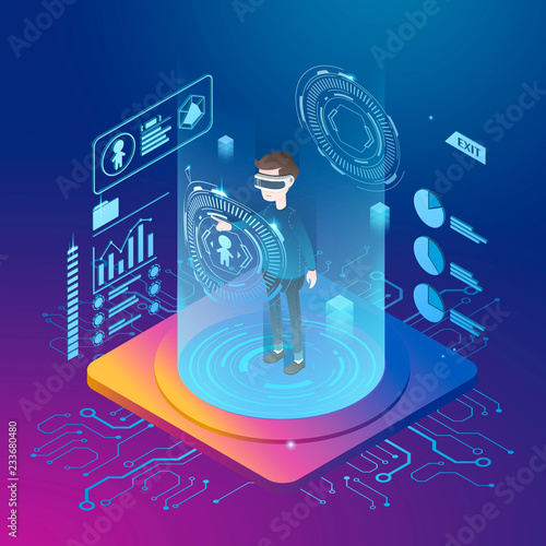 Virtual reality concept