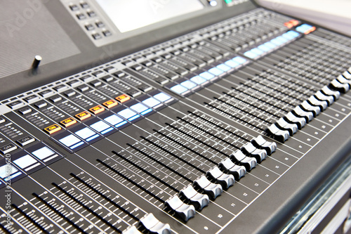 Digital audio mixing console