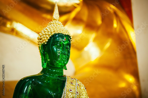 Canvas Print Close up of Emerald Buddha
