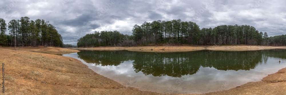 Lake Allatoona Low Water Level Panorama