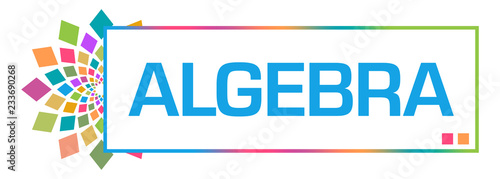 Photography Algebra Colorful Circular Box