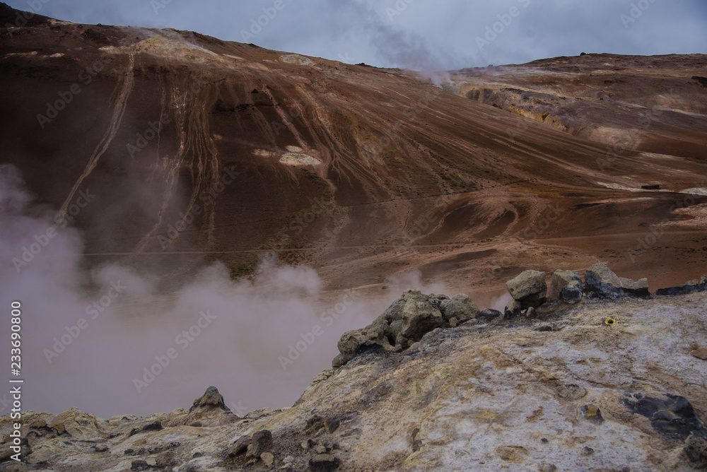 An other-worldly geothermal landscape in Iceland