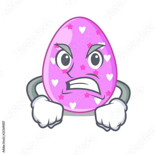 Angry eggs easter holiday character for spectacle