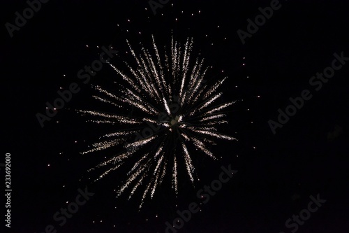 Bright salute in the sky