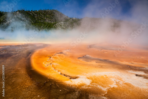 The Grand Prismatic Spring in Yellowstone National Park, USA