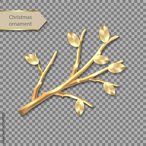 Vector gold twig
